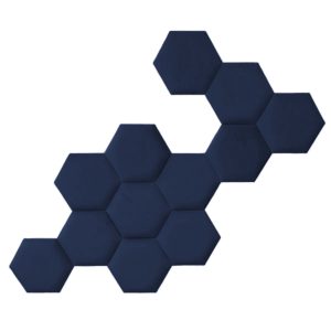 3D bársony fali panel — hexagon – több méretben – 2297 Tengerék