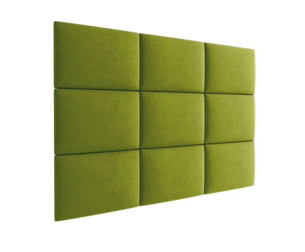 3D kárpitozott fali panel - több méretben - KRONOS 16 Olajzöld