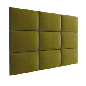 3D kárpitozott fali panel - több méretben - KRONOS 17 Oliva