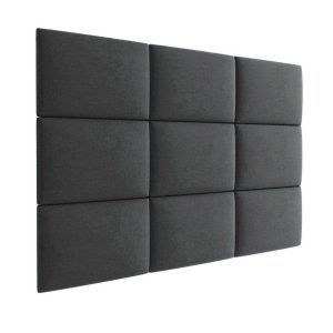 3D kárpitozott fali panel - több méretben - KRONOS 22 Füstszürke