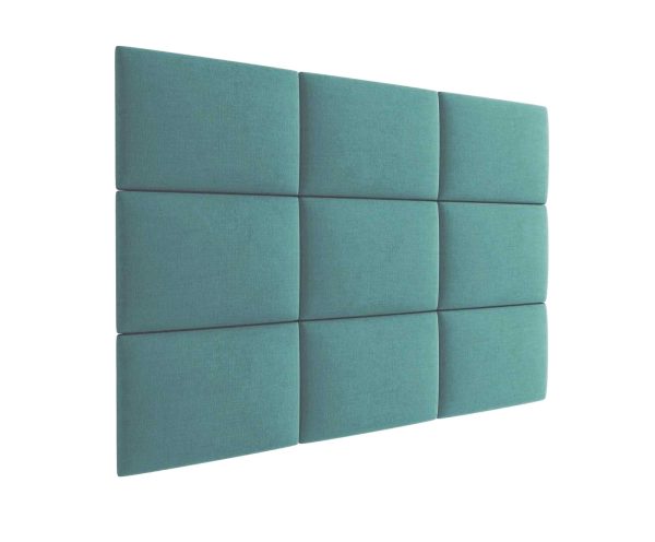 3D kárpitozott fali panel - több méretben - KRONOS 26 Perzsakék