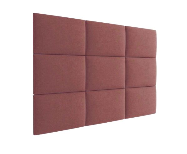 3D kárpitozott fali panel - több méretben - KRONOS 29 Gránitvörös