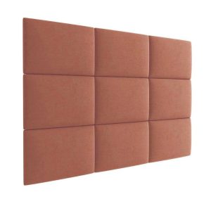 3D kárpitozott fali panel - több méretben - KRONOS 41 Márványvörös