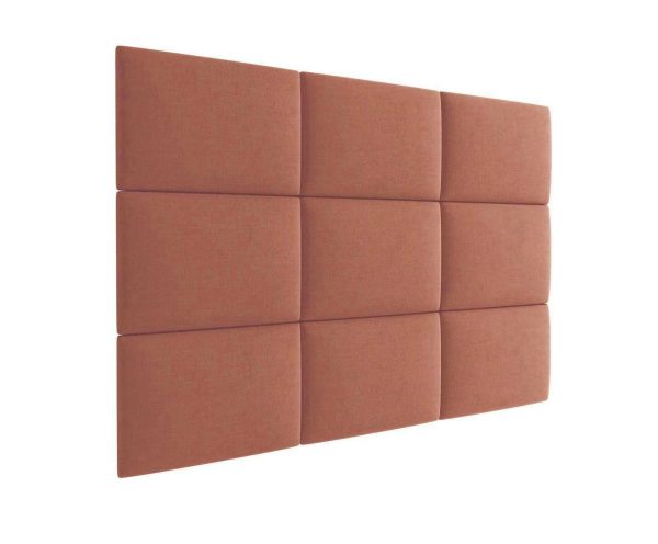 3D kárpitozott fali panel - több méretben - KRONOS 41 Márványvörös