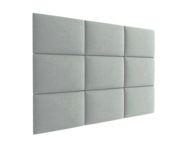 3D kárpitozott fali panel - több méretben - PAROS 5 Ezüst szürke