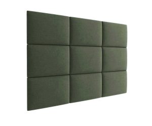 3D kárpitozott fali panel – több méretben – KRONOS 46 Földzöld