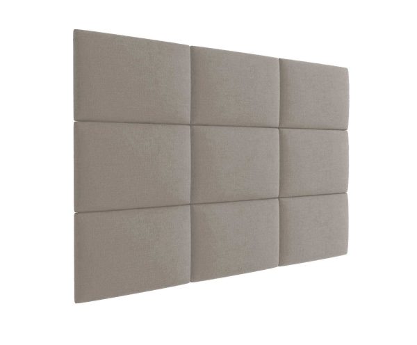 3D kárpitozott fali panel - több méretben - PAROS 3 Hamuszürke