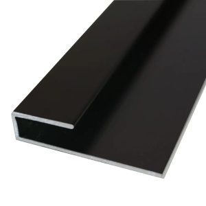 Aluminium-U-zaro-profil-fekete