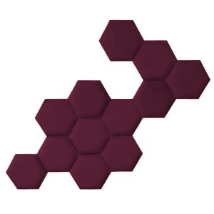 3D-barsony-fali-panel-hexagon-2202-burgundi