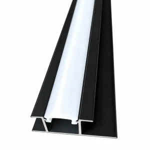 LED profil - alumínium - 8 mm-es panelekhez - 30,3 x 9, 5 x 2800 mm - Fekete