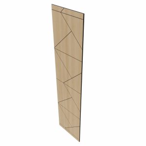 Laminált mart MDF falpanel 65×275 cm - Diamond