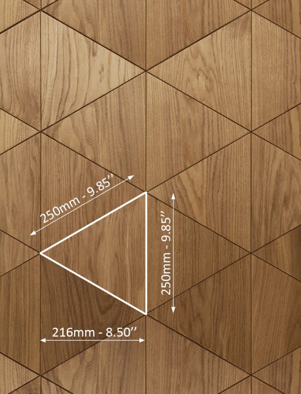 TRIANGLE – 2D dekoratív fa falpanel - Image 6