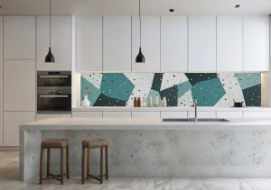 +Konyhai vízálló falpanel több méretben – Abstract geometric