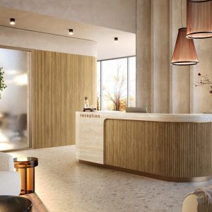 Szövetre rögzített tölgy furnérozott mikrolamella panel – modern faldekoráció új szintre emelve