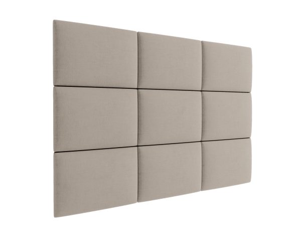 3D kárpitozott fali panel - több méretben - MONO 232 Taupe