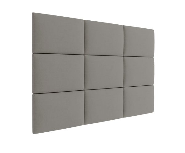 3D kárpitozott fali panel - több méretben - MONO 233 Szürkés bézs