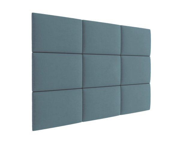 3D kárpitozott fali panel - több méretben - MONO 239 Világoskék