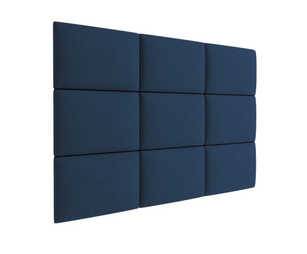 3D kárpitozott fali panel - több méretben - MONO 241 Kék