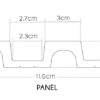VASCO lamella falburkolat panel