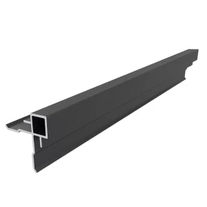 Külső sarokprofil - 8mm-es panelekhez - 2800 mm - Fekete